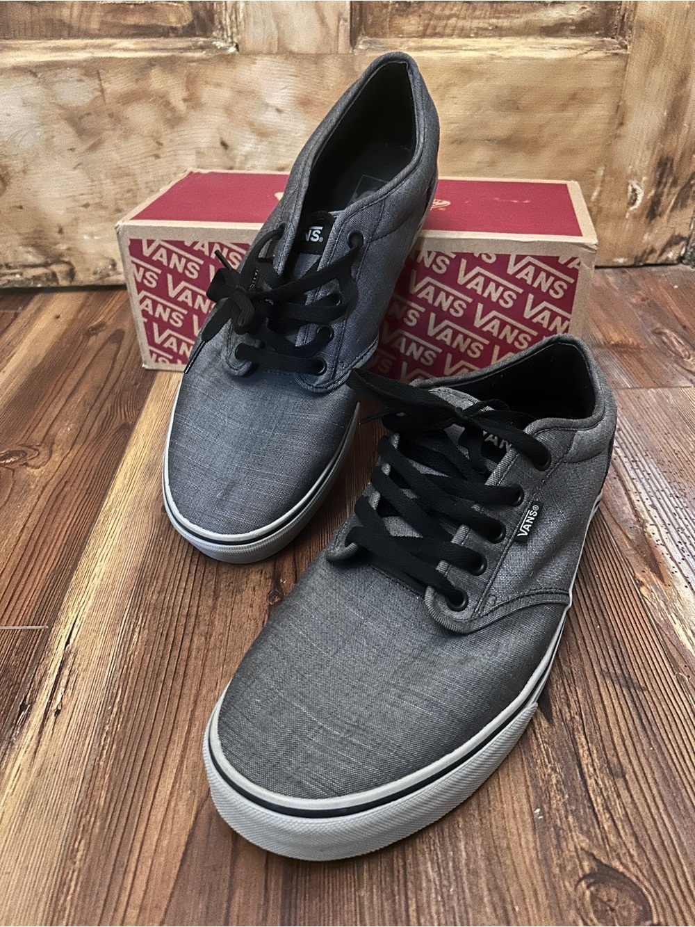 Vans Men’s Gray Canvas Sneakers Size 12 men’s shoe